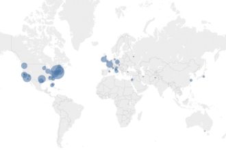 Most common settings for NYT books